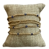 AB5775 CRYSTAL 5 PC SET BEADED BRACELET