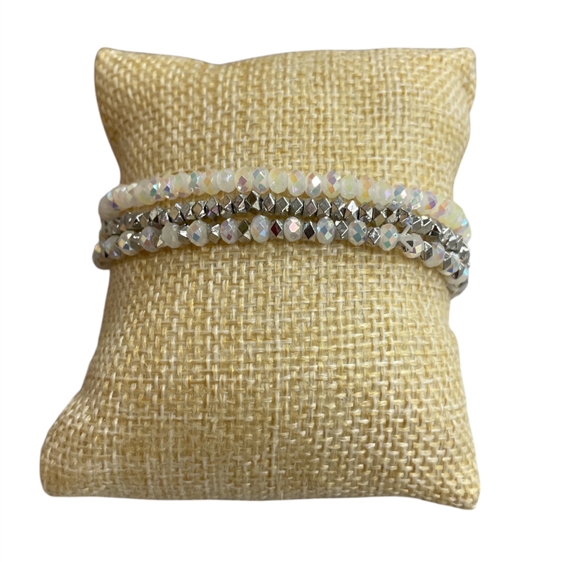 AB5853  CRYSTAL 3PCS SET BRACELET