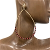 AE1083  GAMEDAY BEADED TEARDROP EARRINGS