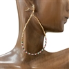 AE1083XM   CRYSTAL GREEN RED TEARDROP EARRINGS