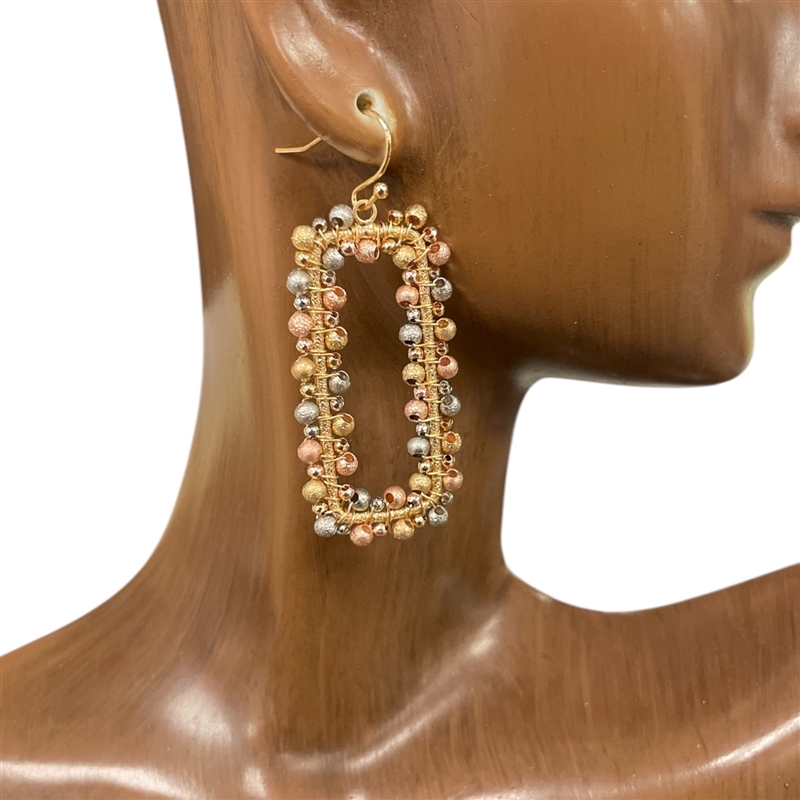 AE4284 MULTI COLORS RECTANGLE EARRINGS