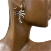 AE5134 SILVER PALM TREE EARRINGS