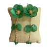 AE5489 ACRYLIC MULTI BEADED FLOWER DANGLE EARRINGS