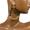 AE5568 CRYSTAL BEADED TEARDROP EARRINGS