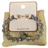 AE5933 CRYSTAL BEADED MEDIUM OPEN HOOPS