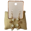 AE6154 PEARL MULTI BEADED CLUSTER DROP EARRINGS