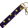 AK40000PY STAR PURPLE & YELLOW WRISTLET KEYCHAIN