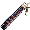 AK40001BO  GAME DAY NAVY BLUE & ORANGE WRISTLET KEYCHAIN