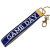 AK40001BW  GAME DAY BLUE & WHITE WRISTLET KEYCHAIN