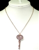 AN1377 HAMMERED "SISTER" KEY NECKLACE
