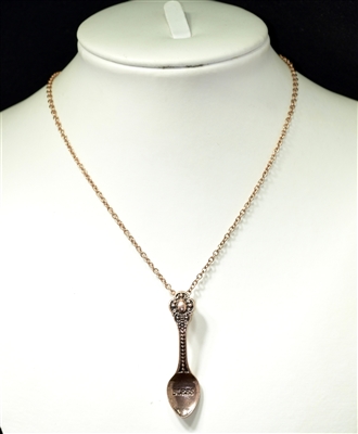 AN1462 ANTIQUE SPOON SMALL NECKLACE