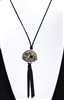 AN1918 Stone Elephant Tassel Necklace