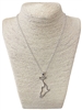 AN2904-S WHALE SILVER PLAIN NECKLACE