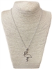 AN2906 SILVER FLAMINGO NECKLACE