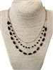 AN4119  MULTI LAYERED CRYSTAL NECKLACE