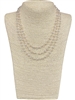 AN4907 PEARL & CRYSTAL LAYERED SHORT NECKLACE