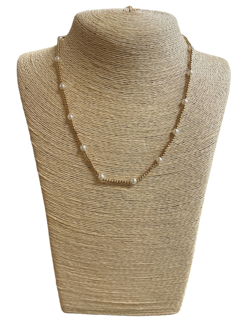 AN4945 MULTI BEADED PEARL NECKLACE