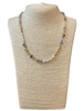 AN5908 PEARL & MULTI COLOR CRYSTAL BEADED SHORT NECKLACE