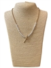 AN6090 GOLD & PEARL BEADED KNOT SHORT NECKLACE