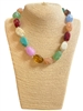 AN6248 ACRYLIC BEADED SHORT NECKLACE
