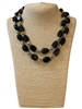 AN6258 ACRYLIC MULTI BEADED TWO LAYERED NECKLACE