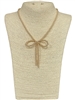 ANE20289 BALL  BOW  SHORT NECKLACE SET