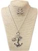 AS6792-ASMT ANCHOR  CHARM  NECKLACE SET
