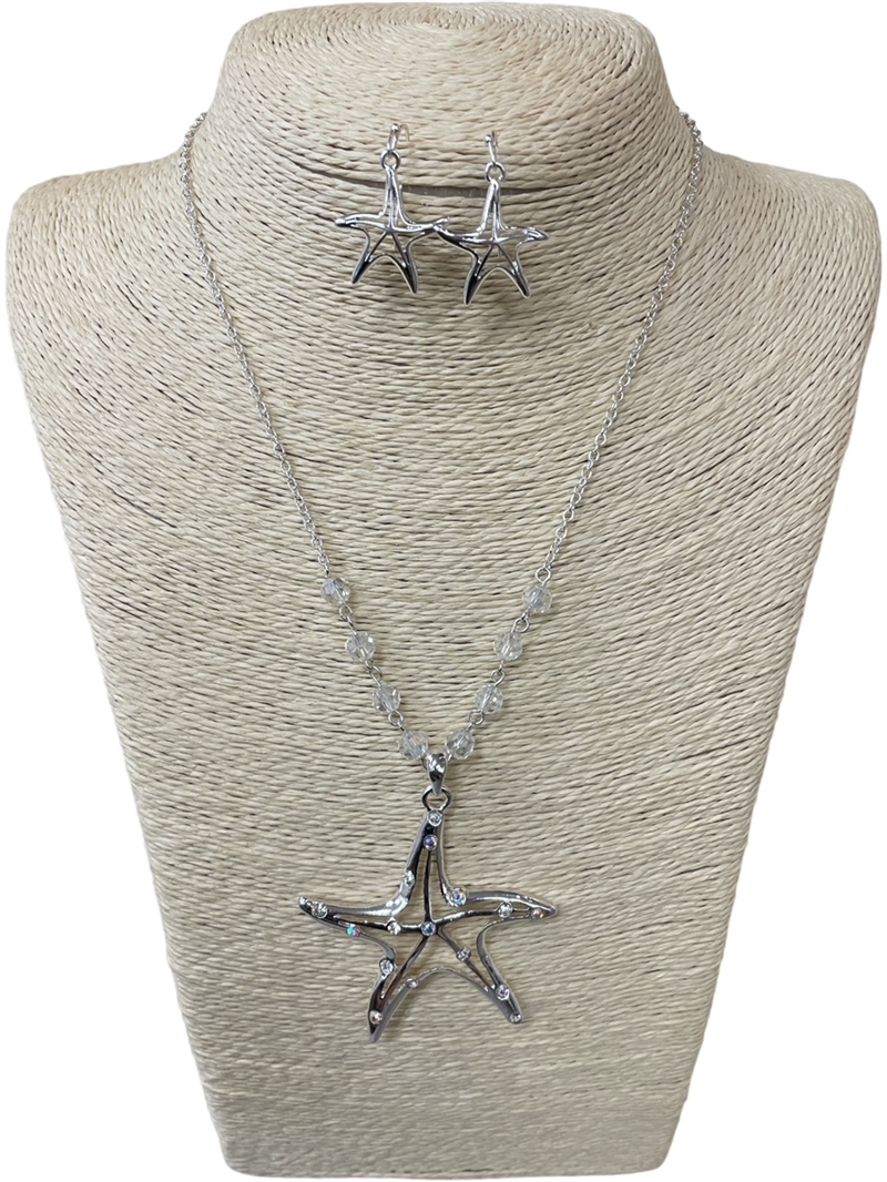 AS6883-SCR STARFISH SET  NECKLACE