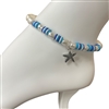 AT0404 STARFISH PEARL ANKLET BRACELET