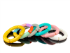 ATB001 SOLID COLOR ACRYLIC TUBE  STRETCH BRACELET