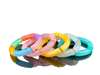 ATB002 CLEAR COLOR ACRYLIC TUBE  STRETCH BRACELET