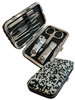 B740 BLACK RHINESTONE TRAVEL MANICURE SET