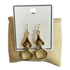 BE1037 GOLD MULTI LINK DANGLE EARRINGS