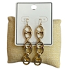 BE1067 PLAIN SODA CAP LINK DANGLE EARRINGS