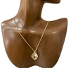 BNE2102 SUNFLOWER & FRESH WATER PEARL NECKLACE