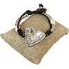 BR1200 TRIANGLE CRYSTAL BLACK TOGGLE BRACELET