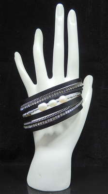 BR3027 PEARLS MAGNETIC BRACELET