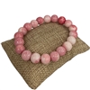 BRS01C 10MM PINK  SEMI- PRECIOUS STONE BRACELET