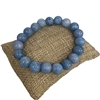 BRS01SB  10MM SKY BLUE SEMI- PRECIOUS STONE BRACELET