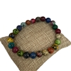 BRSGM  GREEN MULTI  SEMI-PRECIOUS STONE BRACELET