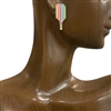 C2E3005 MULTI COLOR TENNIS RACK EARRINGS