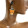 C3E2046  HALLOWEEN PUMPKIN EARRINGS