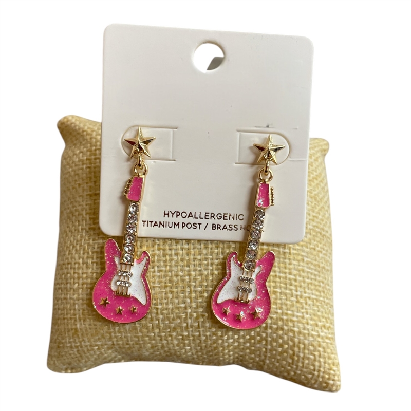 C3E2648  GUITAR SMALL EARRINGS