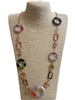 C47B  ACRYLIC MULTI  LONG NECKLACE