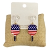 C4E2398 AMERICAN FLAG EARRINGS