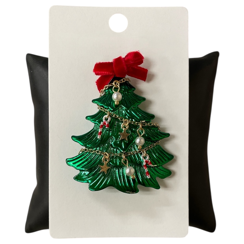 C5BRH2013 CHRISTMAS TREE PIN BROOCH