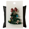 C5BRH2053 TINSEL CHRISTMAS TREE PIN BROOCH