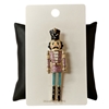 C5BRH2063 CHRISTMAS NUT CRACKER PIN BROOCH