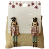 C5E2063 NUT CRACKER CHRISTMAS  EARRINGS