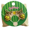C5E2237 GOLD BOW SOFTBALL POST EARRINGS